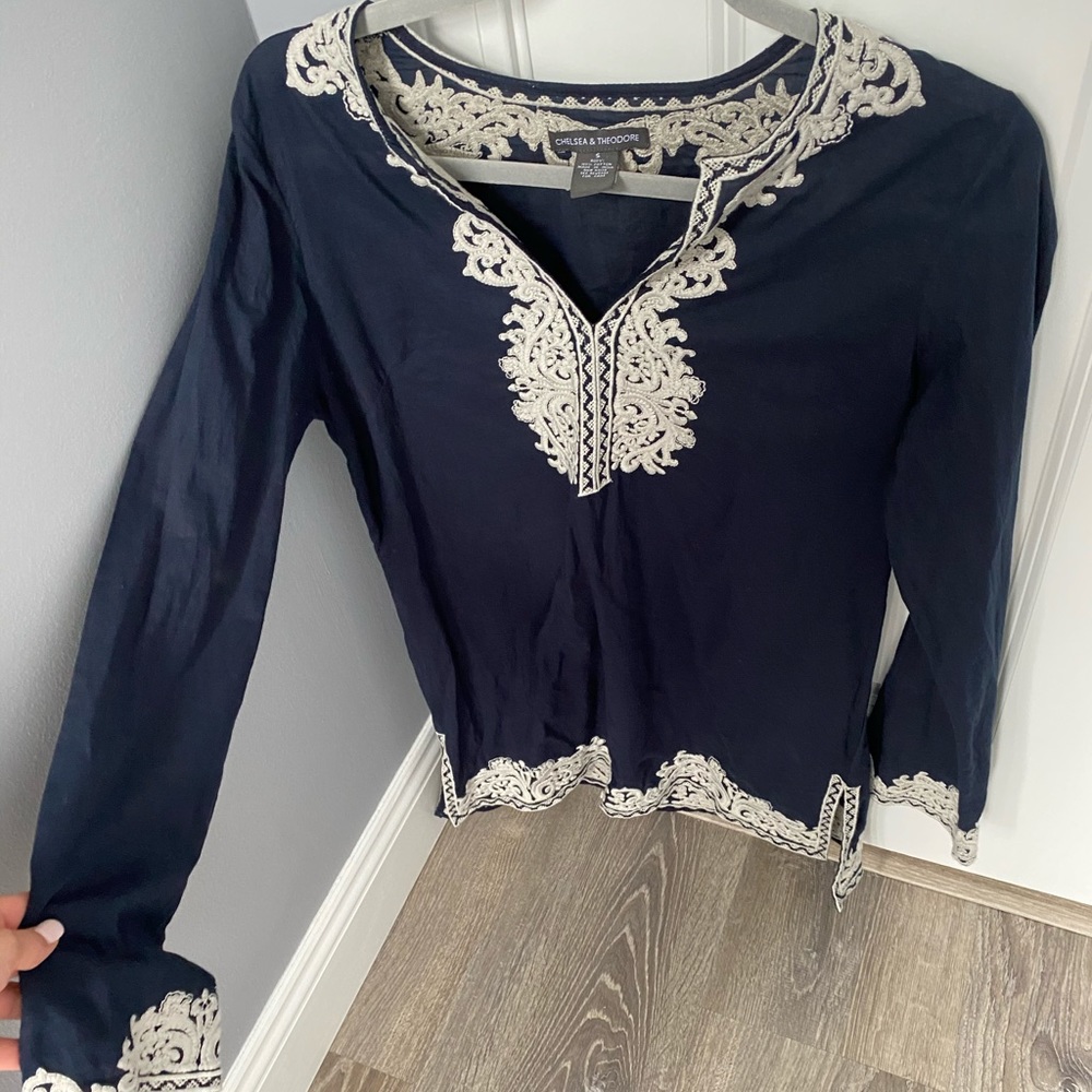 Navy blue cover up